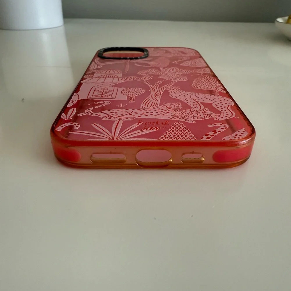 Bodil Jane X Casetify Cheetah Paradise Pink iPhone 13 Impact Phone Case - Picture 3 of 7